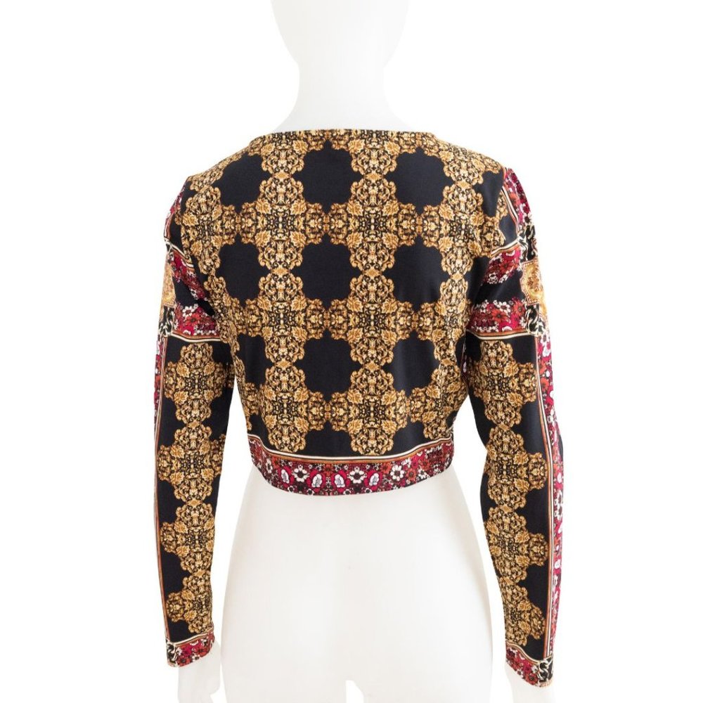 Guess Long Sleeve Crop Top - Size L - Picture 2 of 3